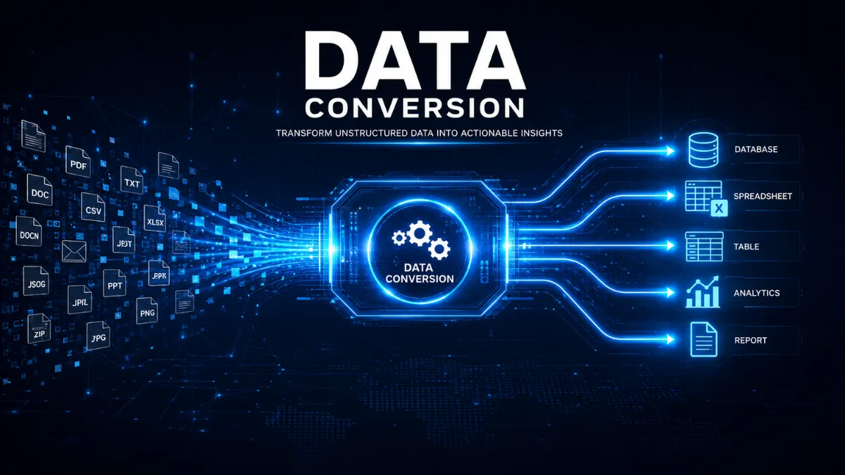Data Conversion Outsourcing Services