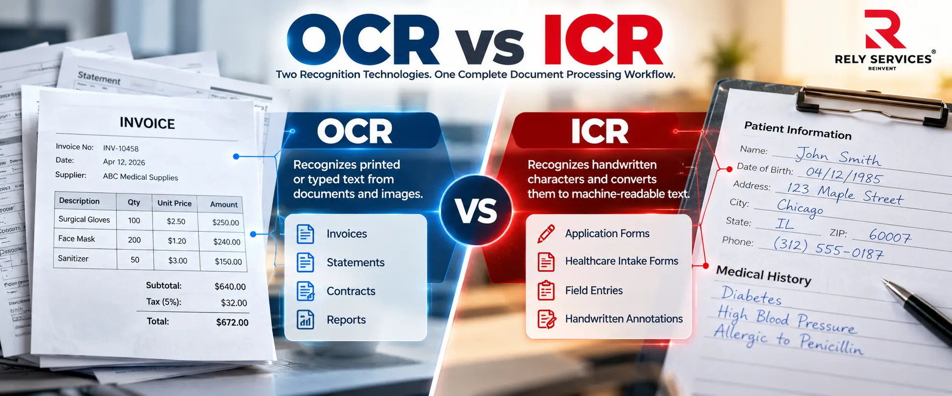 OCR vs ICR comparison